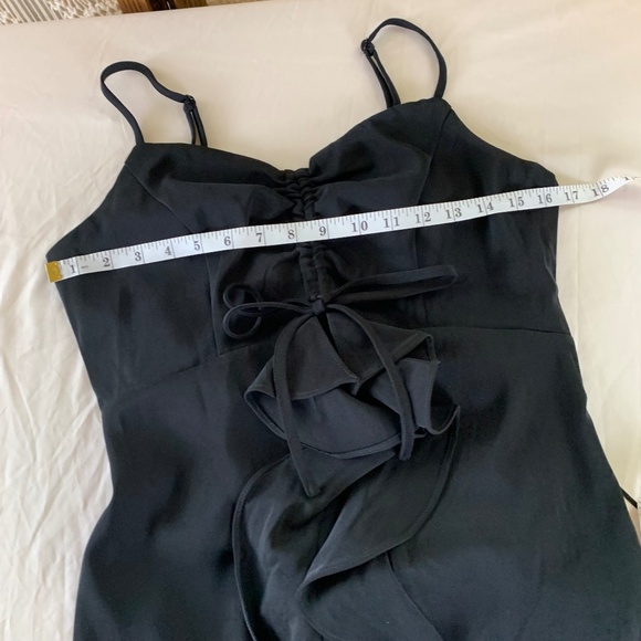 Anthro Endless Rose Ruffle Black Mini dress small - Picture 12 of 14